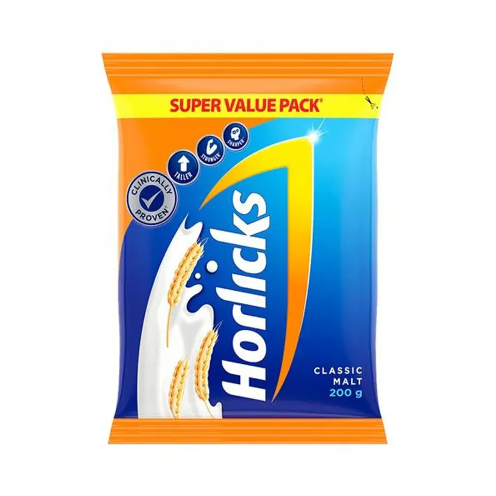 Horlicks Classic Malt Nutrition Drink Powder Pouch