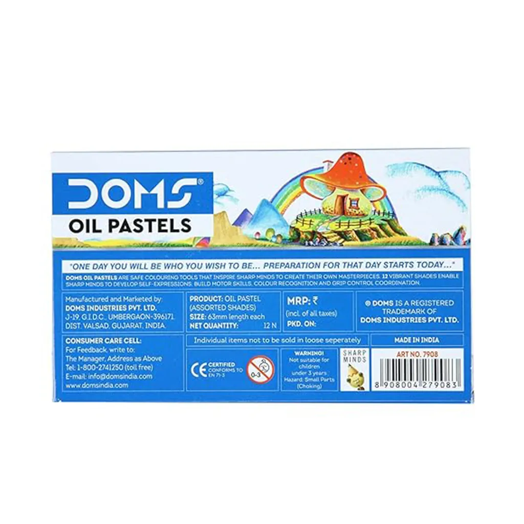 Doms Oil Pastels - 12 Shades 1