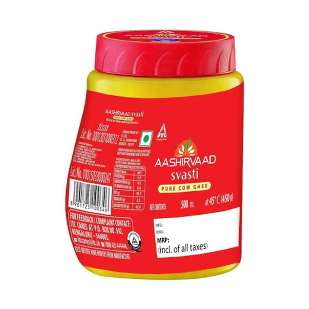 Aashirvaad Svasti Pure Cow Ghee 1