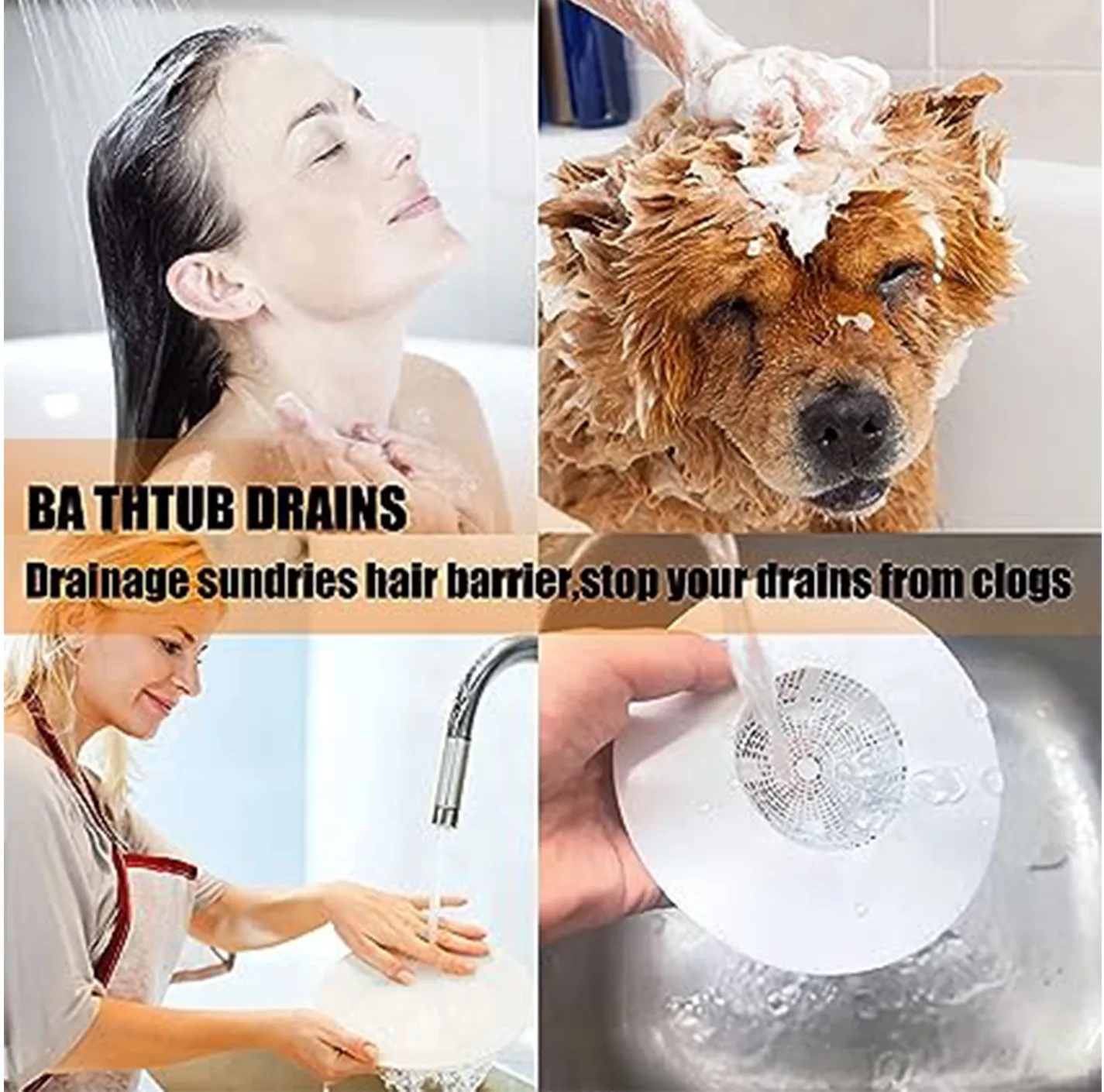 SH Plastic Sink Strainer - Assorted 4