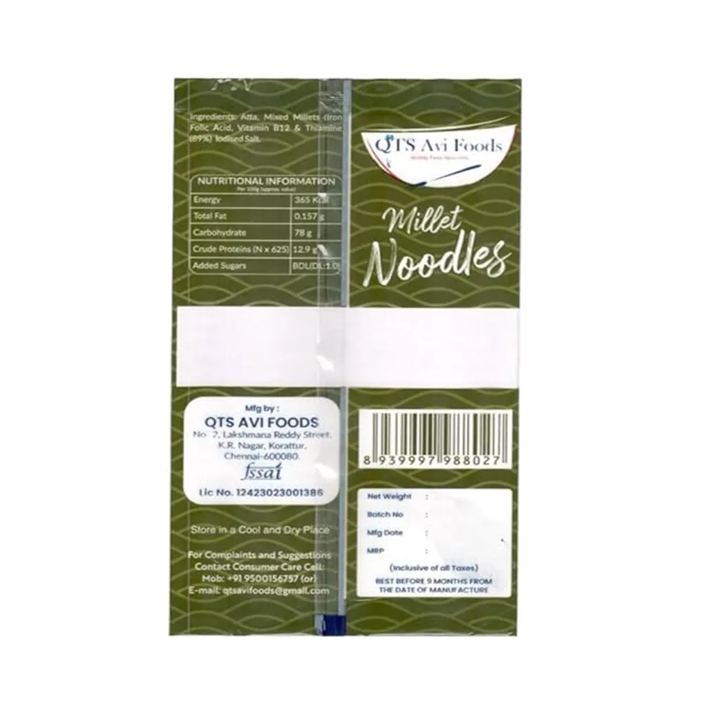 New Green Bells Millet Noodles 1