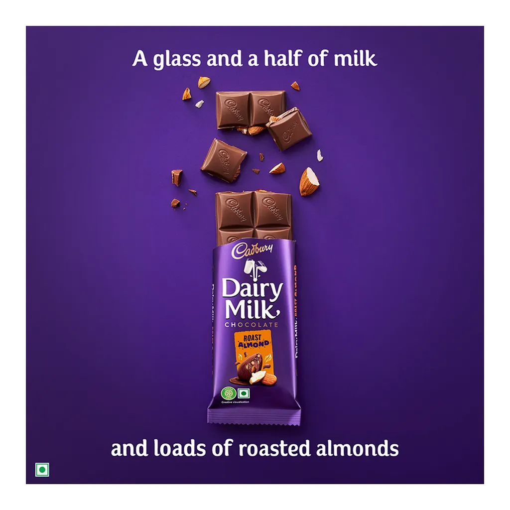 Cadbury Dairy Milk Roast Almond Chocolate Bar 2
