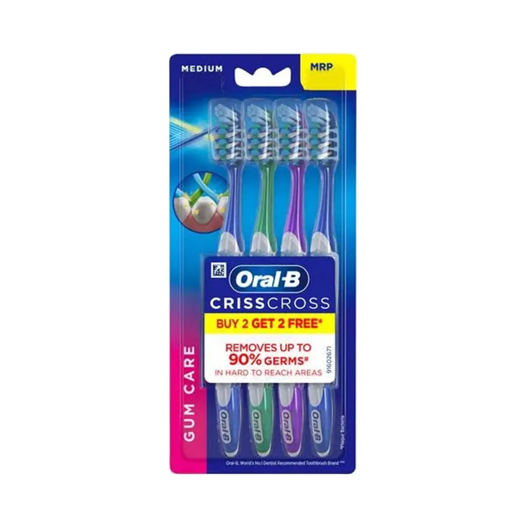 Oral-B Crisscross Gum Care Soft Toothbrush - Buy 2 Get 2 Free