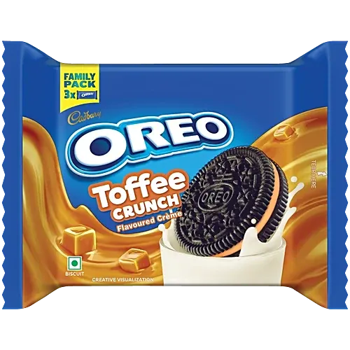 Oreo Toffee Crunch Flavour Creme Sandwich Biscuit