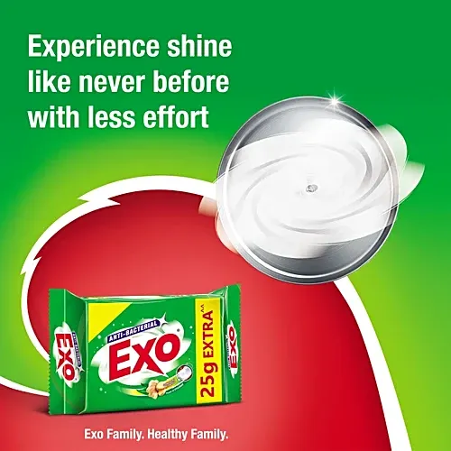 Exo Anti Bacterial Touch & Shine Dishwasher Bar (Pack of 4) 5