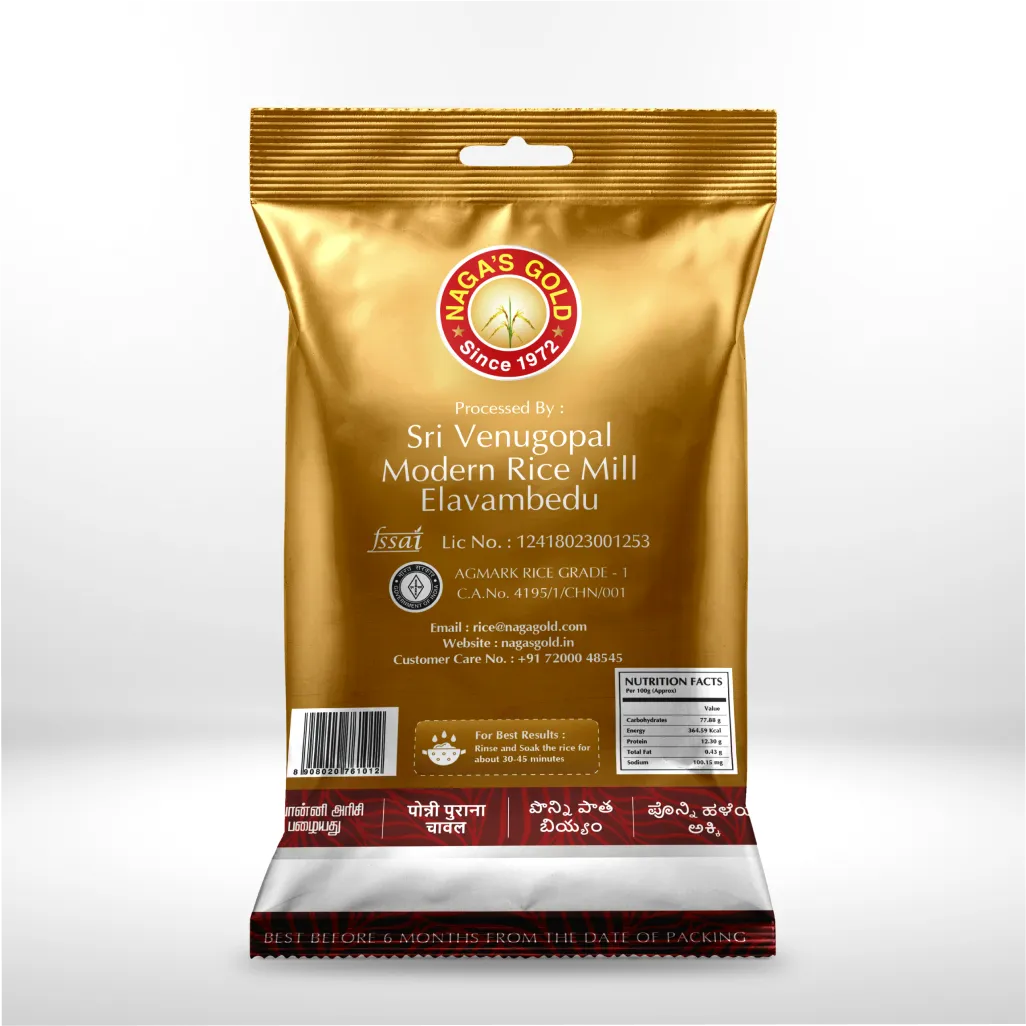 Naga's Gold Premium Ponni Boiled Rice 1