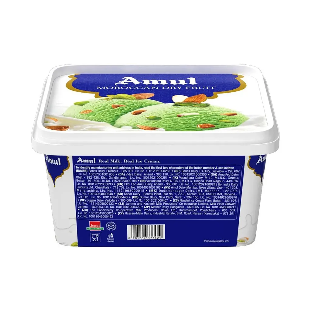 Amul Moroccan Dry Fruit Ice Cream 1