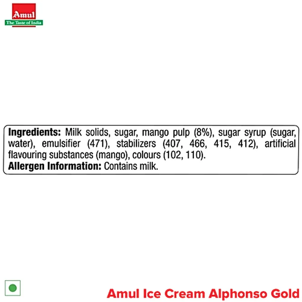 Amul King Alphonsa Gold Tub 1Lit 3