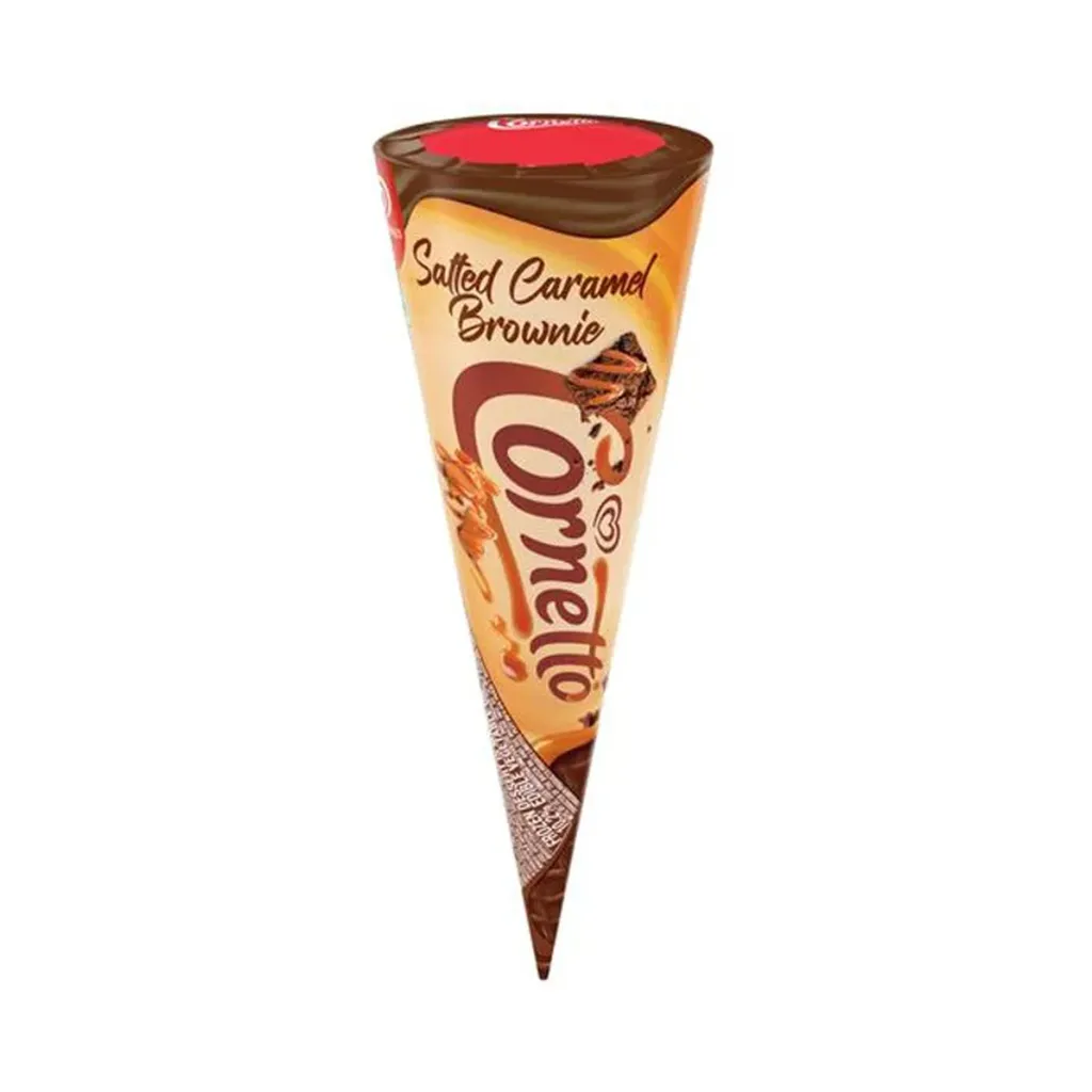 Kwality Walls Cornetto Salted Caramel Brownie Ice Cream