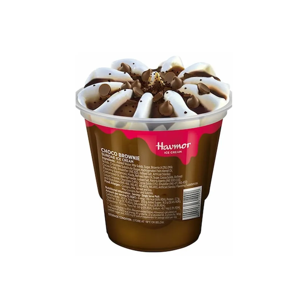 Havmor Choco Brownie Sundae Icecream Cup 2