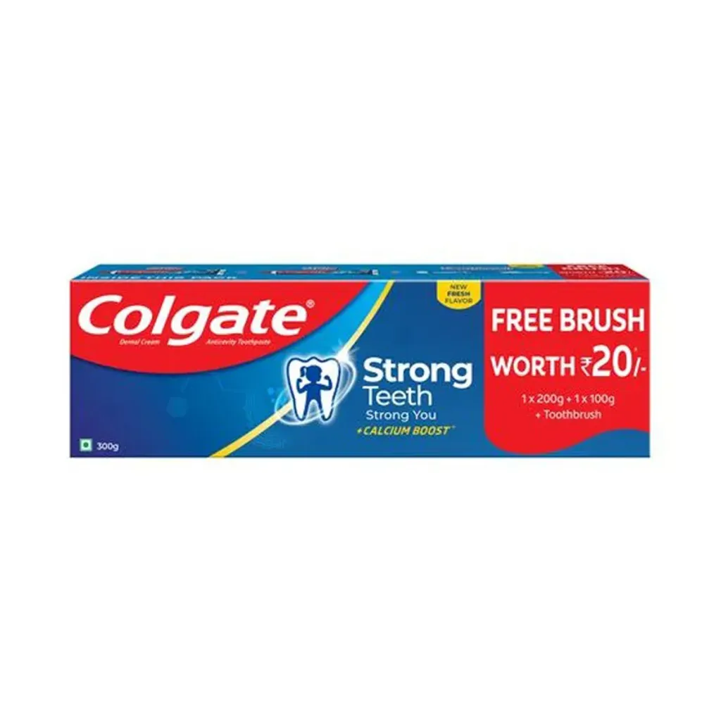Colgate Strong Teeth Toothpaste + Toothbrush