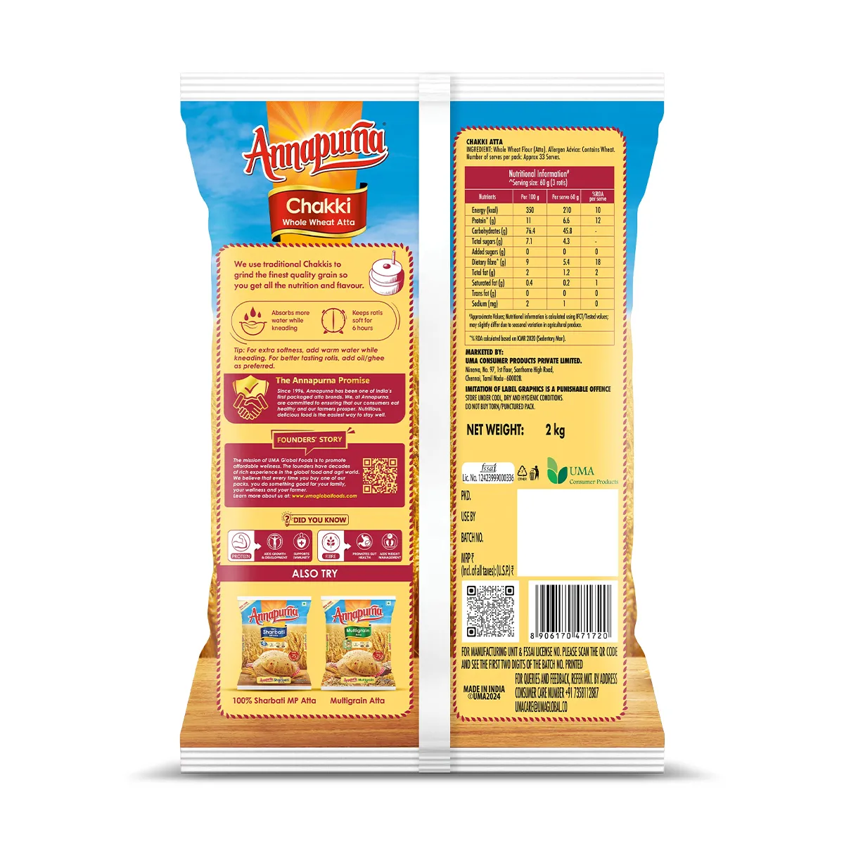 Annapurna Chakki Whole Wheat Atta 1