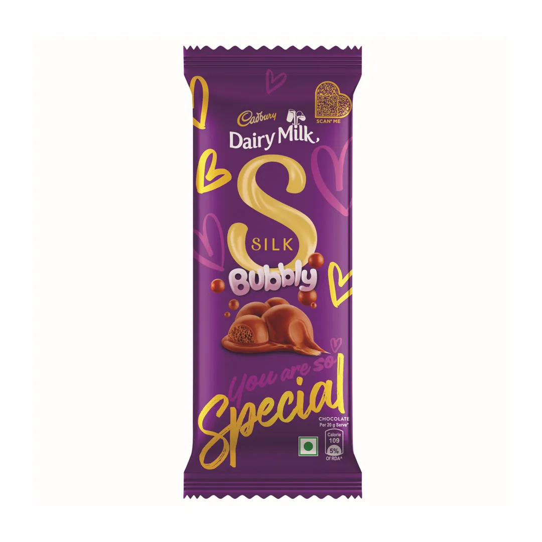 Cadbury Dairy Milk Silk Bubbly Chocolate Bar