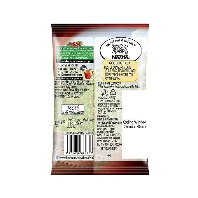 Nescafe Classic Coffee Powder Pouch 1