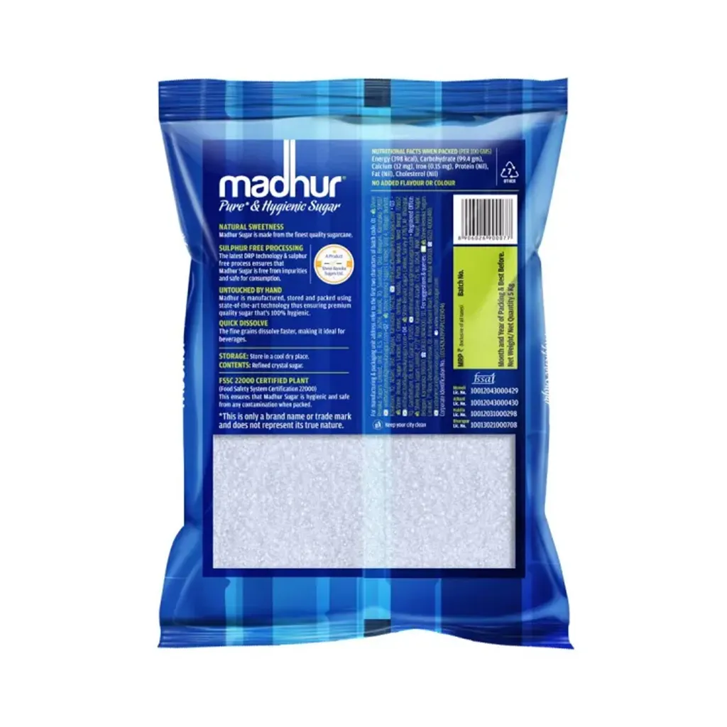 Madhur Pure and Hygienic Fine Grain Sugar 1