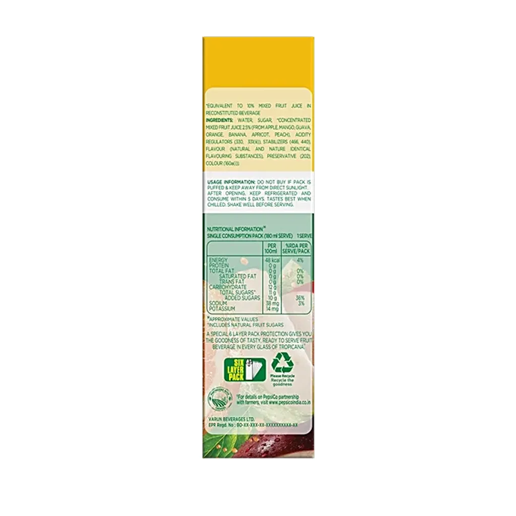 Tropicana Frutz Mixed Fruit Magic Beverage 5