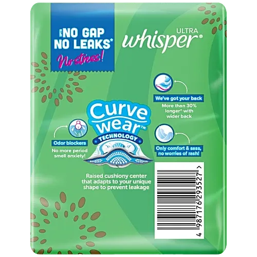 Whisper Ultra Clean Xl+ Sanitary Pads 1