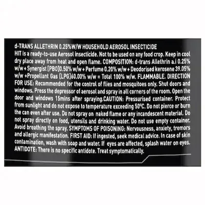 Hit Flying Insect Mosquito Killer Spray 4