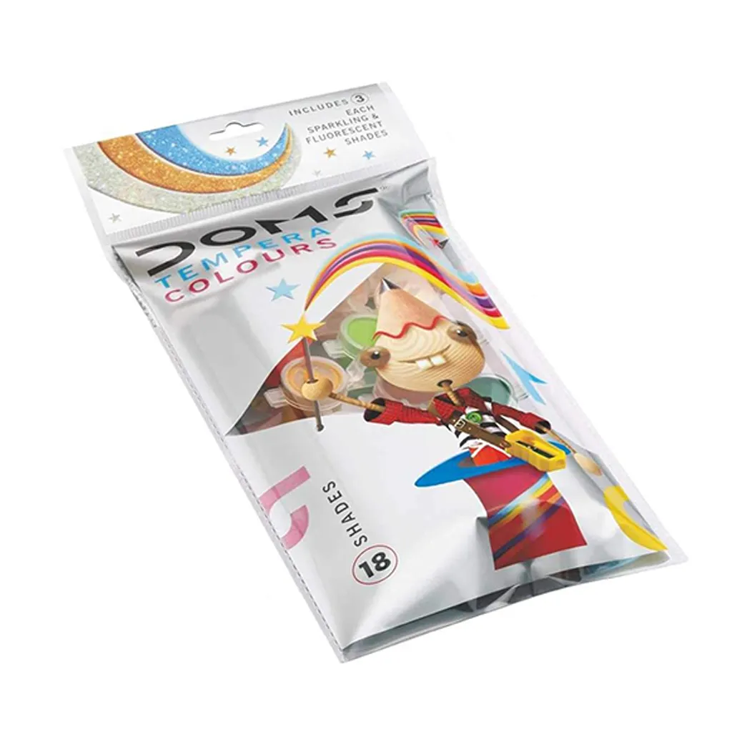 Doms Tempera Colour Paint - 18 Shades