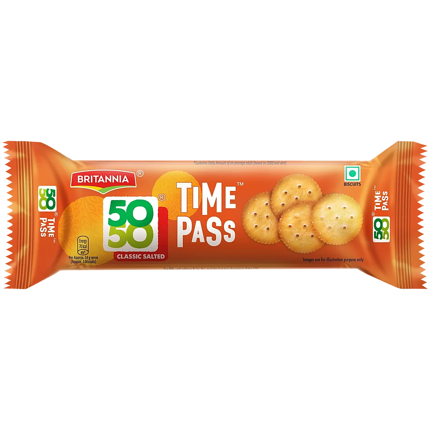 Britannia 50-50 Time Pass Biscuits