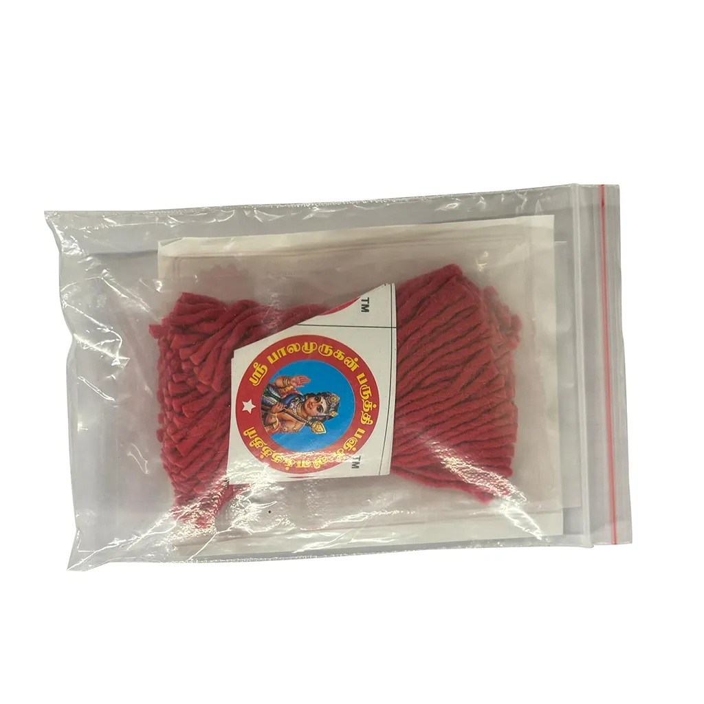 Sri Balamurugan Cotton Red Pooja Panju Big Wicks 1