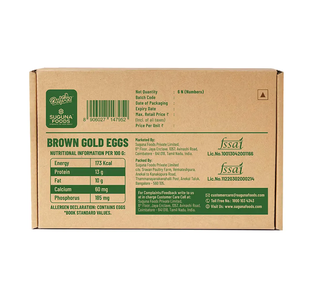 Delfrez Gold Brown Eggs 1