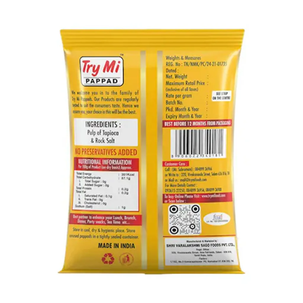 Try Mi Sago Flavoured Pappad 1