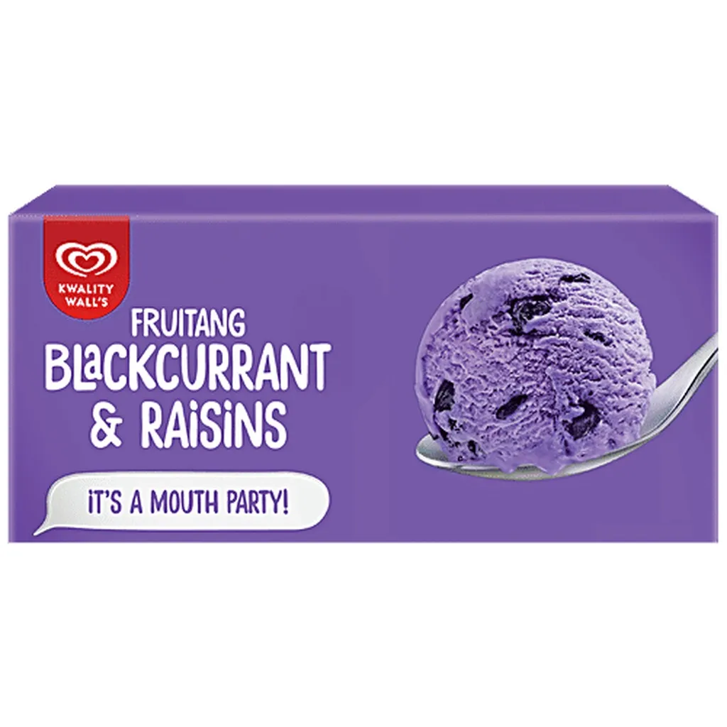 Kwality Wall's Frozen Dessert Black Current & Raisins Ice Cream