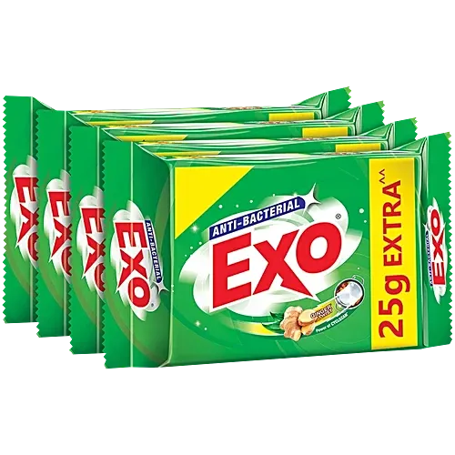 Exo Anti Bacterial Touch & Shine Dishwasher Bar (Pack of 4)