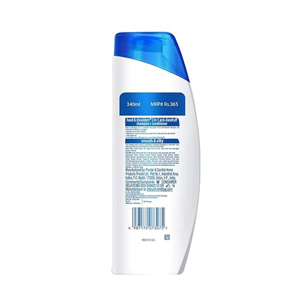 Head & Shoulders 2-in-1 Smooth & Silky Shampoo + Conditioner- 340ml 1