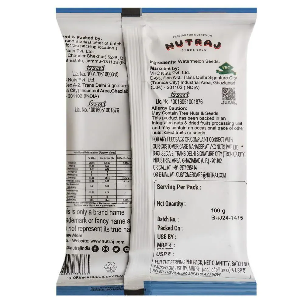 Nutraj Classic Watermelon Seeds 1