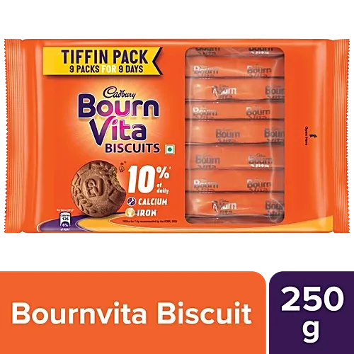 Cadbury Bournvita Biscuit 250G Tiffin Pack