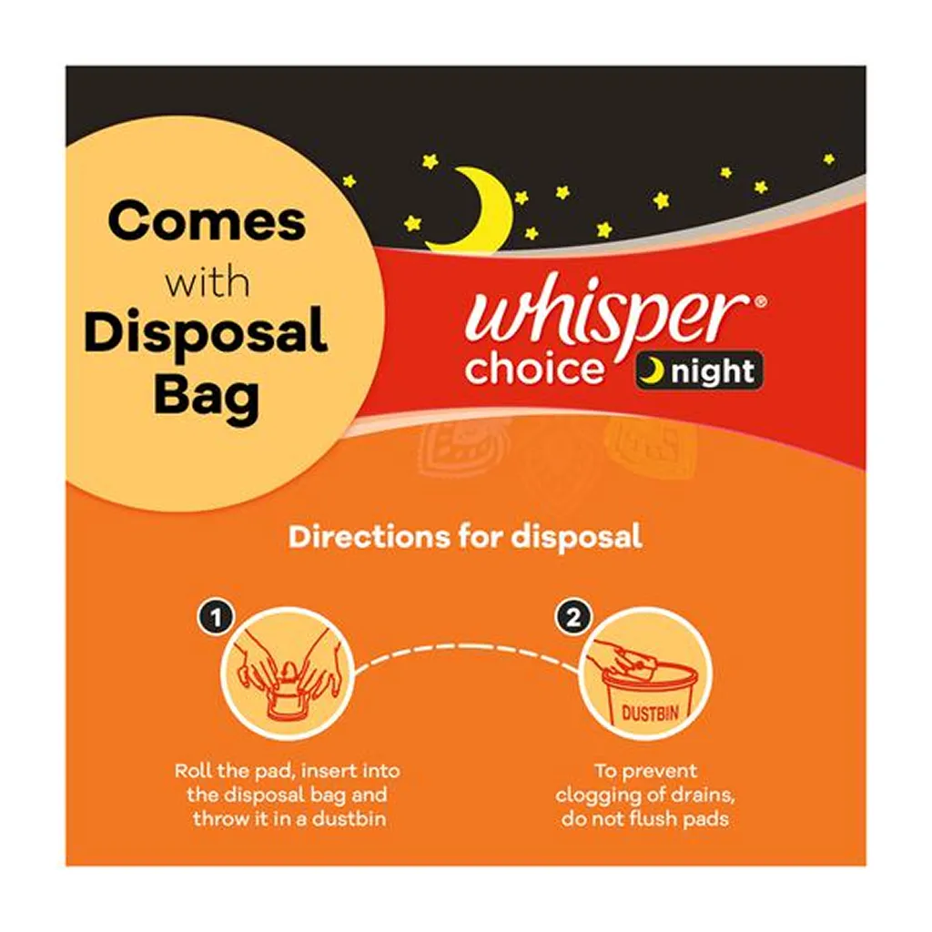 Whisper Choice Over Night Xxl Pad 4