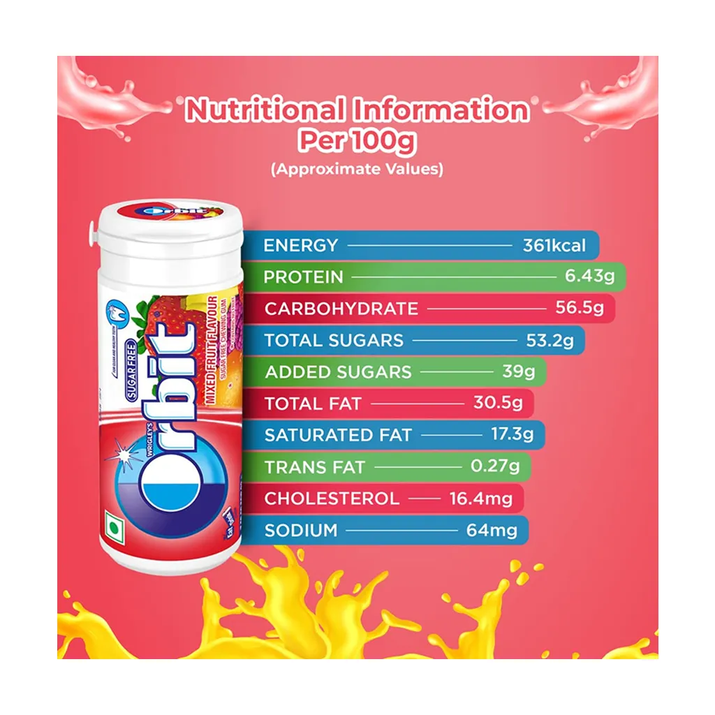 Orbit Mix Fruit Chewing Gum 4