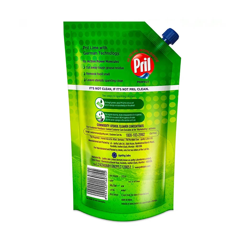 Pril Lime Liquid Dishwash 1