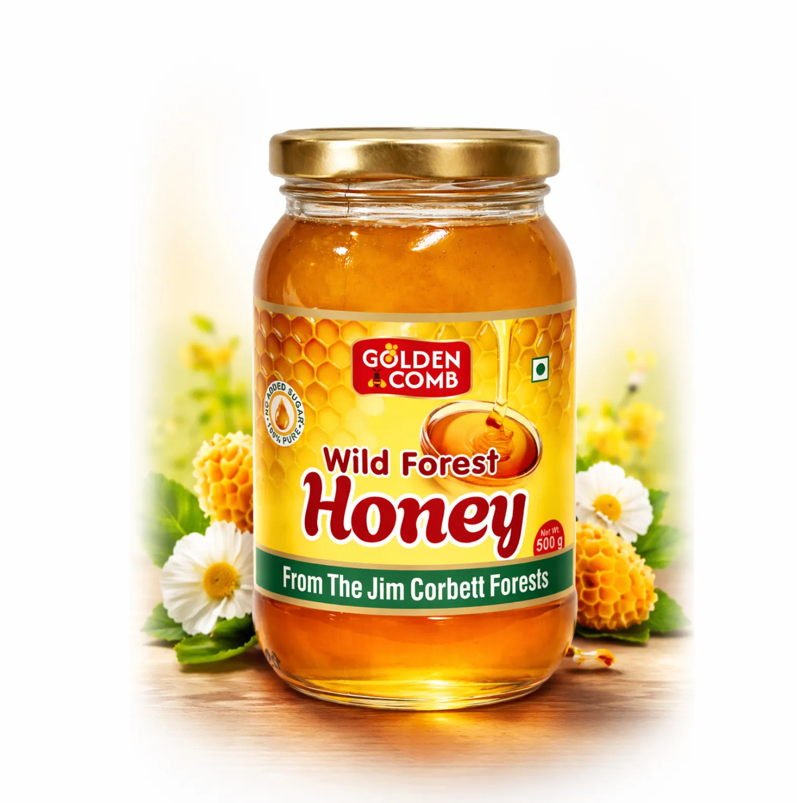 Golden Comb Wild Forest Honey