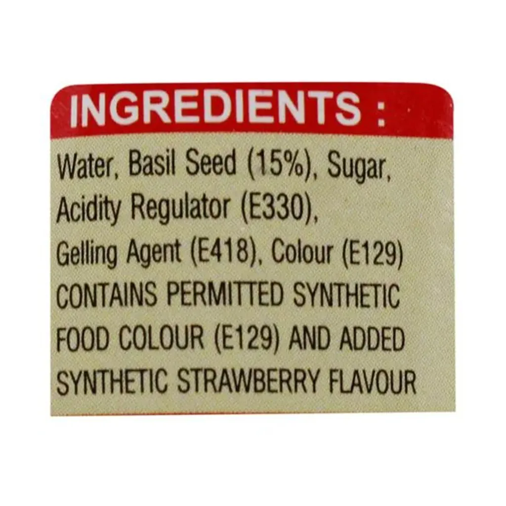 Americano Basil Seeds with Strawberry Drink 2