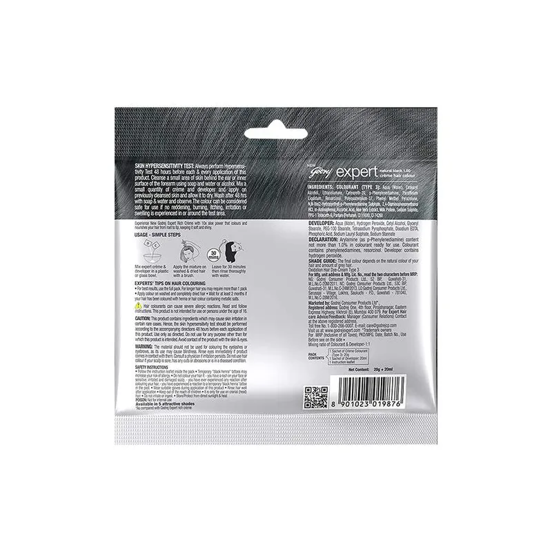 Godrej Rich Creme Natural Black Hair Colour 1