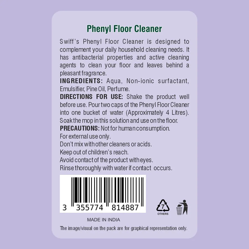 Swiff Lavender Phenyl Floor Cleaner Pet Bottle 1