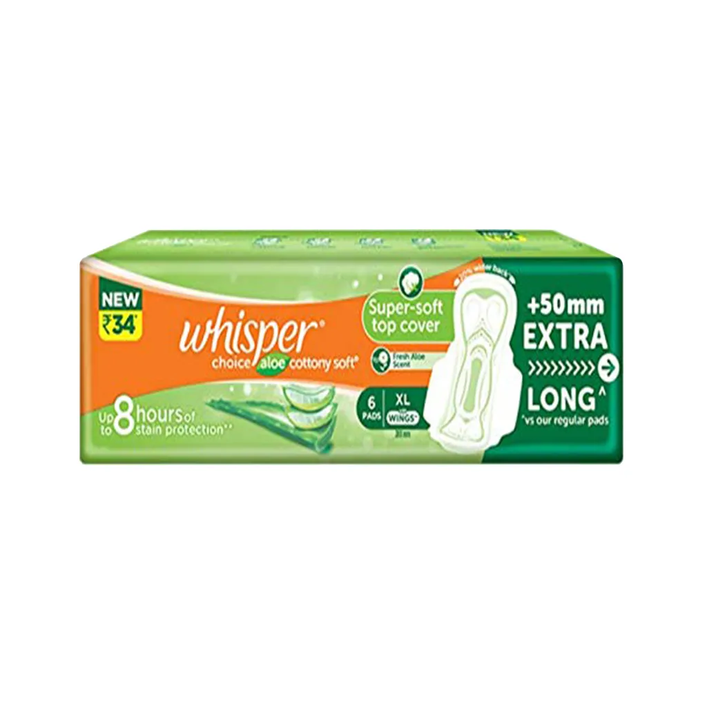 Whisper Choice Aloe Xl Sanitary Pads