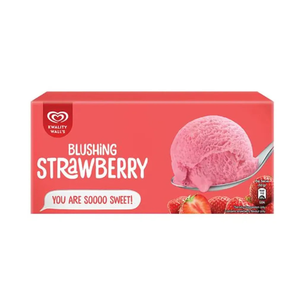 Kwality Walls Blushing Strawberry Ice Cream