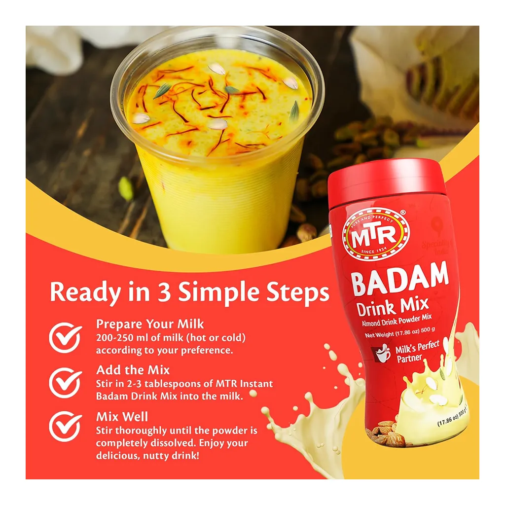 MTR Badam Drink Mix Jar 3