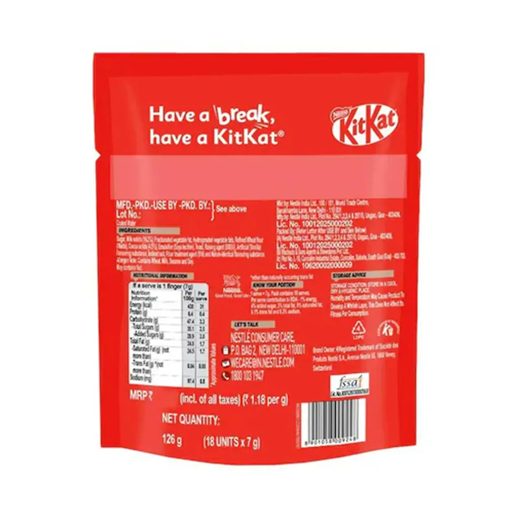 KitKat Chocolate Share Bag - 18 Units 1