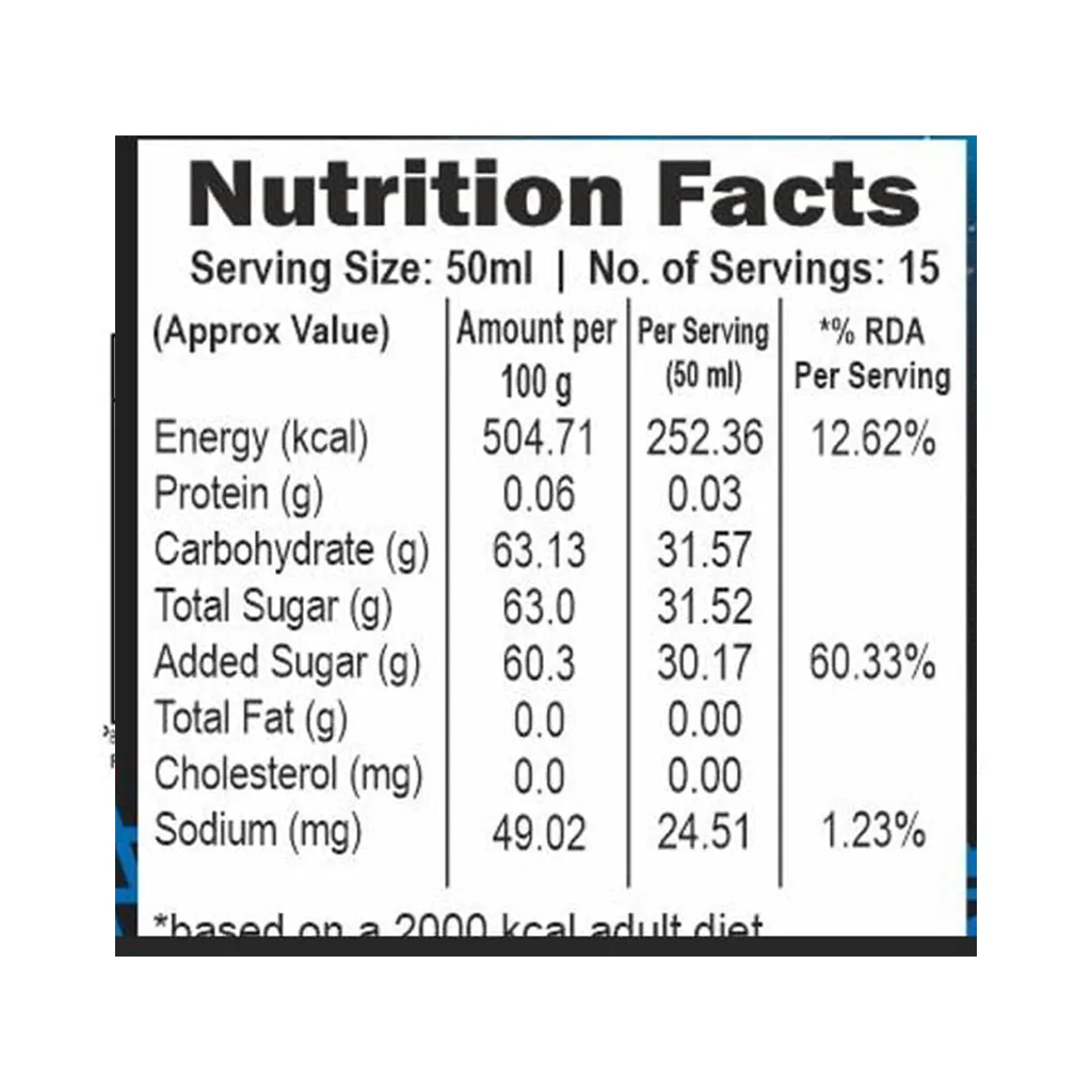 Mala's Fruit Mocktail Blue Curacao Syrup 3