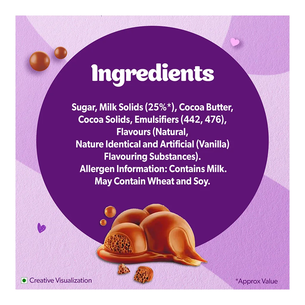 Cadbury Dairy Milk Silk Bubbly Chocolate Bar 2