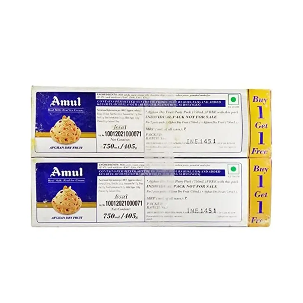 Amul Afghan Dry Fruit Ice Cream 1