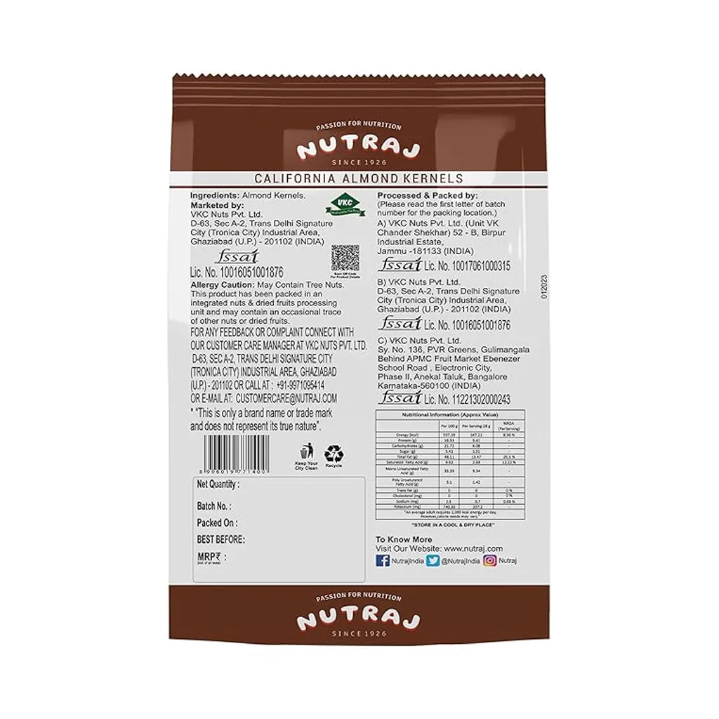Nutraj Classic California Almond  1