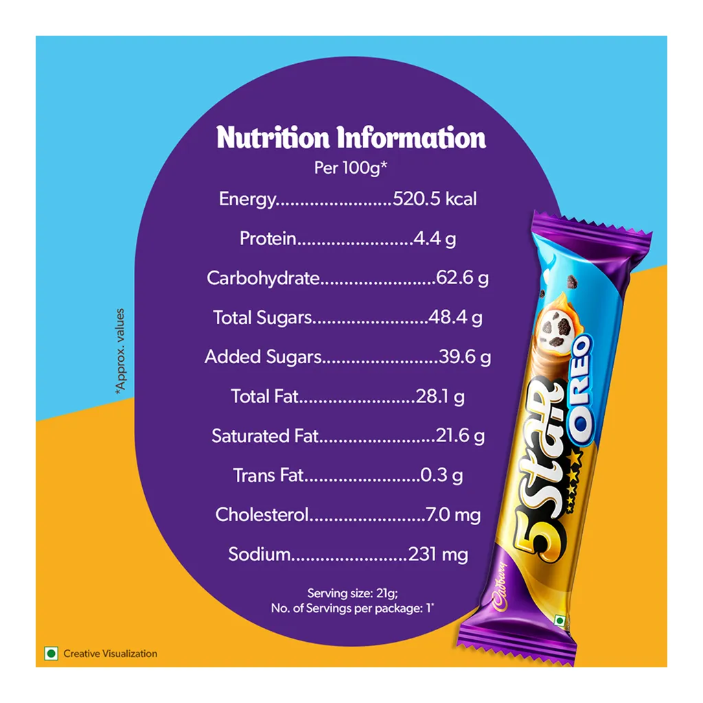 Cadbury 5 Star Oreo Chocolate Bar 3