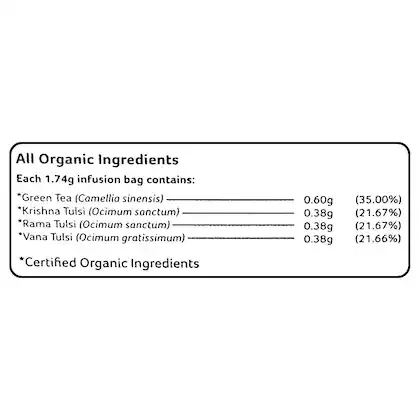 Organic India Tulsi Green Tea Classic 25N 7