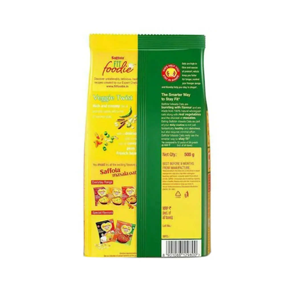 Saffola Veggie Twist Masala Oats 1